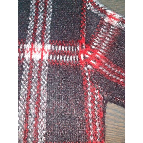 Mcginn 'Allison' Plaid Mohair Cardigan Sweater~Ret $440~M/L~ Grandmacore Retro - Picture 7 of 7